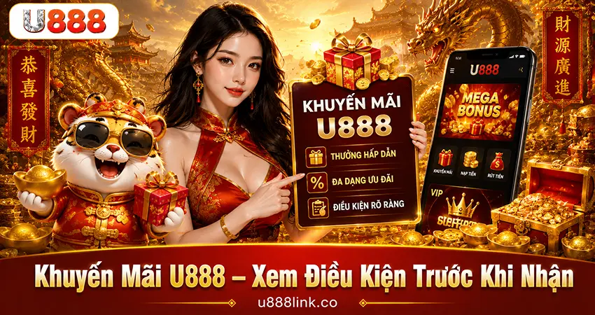 Khuyến Mãi U888 – Xem Điều Kiện Trước Khi Nhận